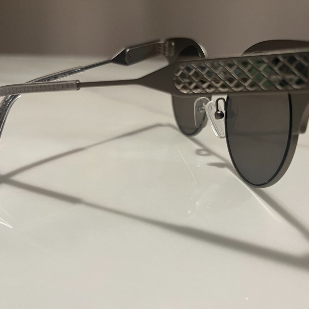 Bottega Veneta BV15 Limited Edition 297/300 Sterling Silver Titanium Sunglasses - Picture 7 of 10